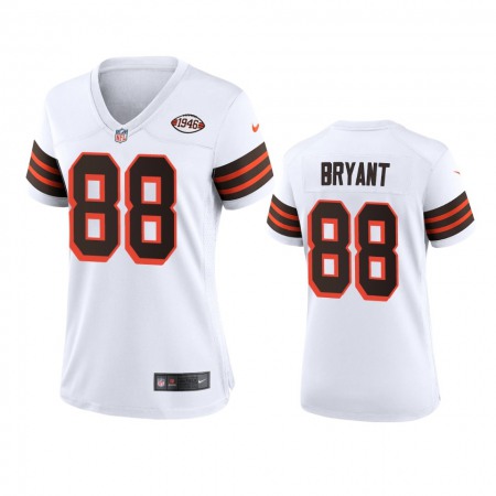 Women Browns #88 Harrison Bryant Nike 1946 Collection Alternate Game Limited NFL Jersey - White