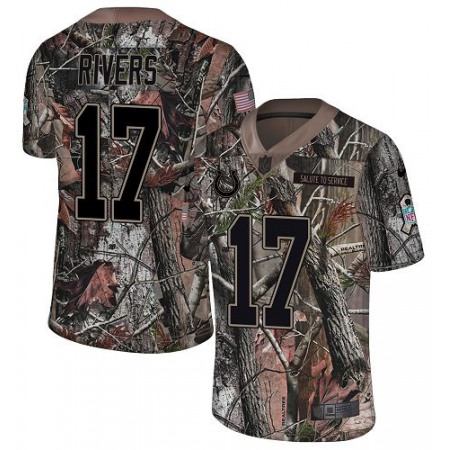 Nike Colts #17 Philip Rivers Camo Youth Stitched NFL Limited Rush Realtree Jersey