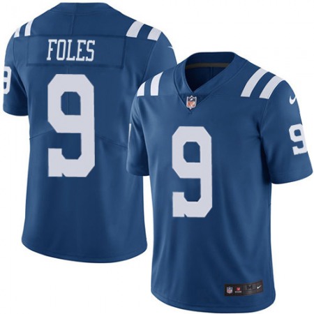 Nike Colts #9 Nick Foles Royal Blue Youth Stitched NFL Limited Rush Jersey