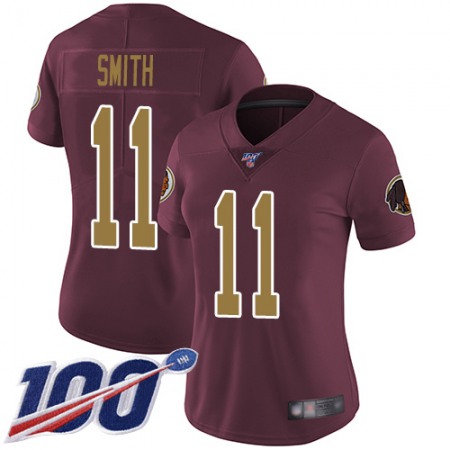 Nike Commanders #11 Alex Smith Burgundy Red Alternate Women's Stitched NFL 100th Season Vapor Limited Jersey