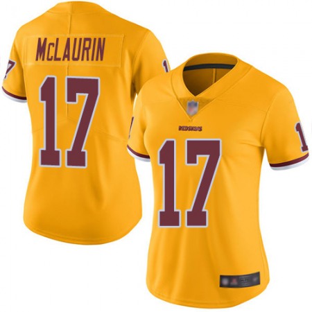 Nike Commanders #17 Terry McLaurin Gold Women's Stitched NFL Limited Rush Jersey