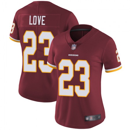 Nike Commanders #23 Bryce Love Burgundy Red Team Color Women's Stitched NFL Vapor Untouchable Limited Jersey