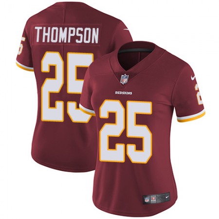 Nike Commanders #25 Chris Thompson Burgundy Red Team Color Women's Stitched NFL Vapor Untouchable Limited Jersey