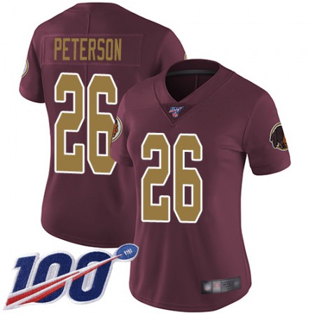 Nike Commanders #26 Adrian Peterson Burgundy Red Alternate Women's Stitched NFL 100th Season Vapor Limited Jersey