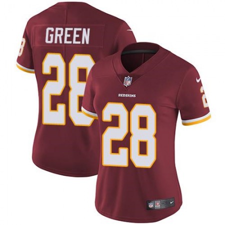 Nike Commanders #28 Darrell Green Burgundy Red Team Color Women's Stitched NFL Vapor Untouchable Limited Jersey