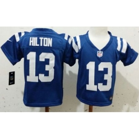 Toddler Nike Colts #13 T.Y. Hilton Royal Blue Team Color Stitched NFL Elite Jersey