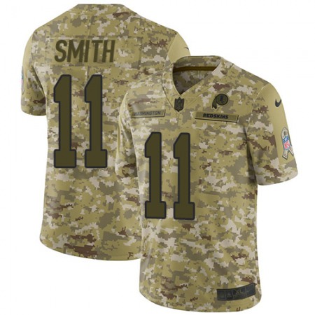 Nike Commanders #11 Alex Smith Camo Youth Stitched NFL Limited 2018 Salute to Service Jersey