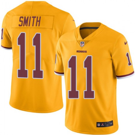 Nike Commanders #11 Alex Smith Gold Youth Stitched NFL Limited Rush Jersey