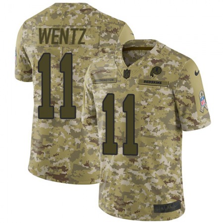 Nike Commanders #11 Carson Wentz Camo Youth Stitched NFL Limited 2018 Salute To Service Jersey