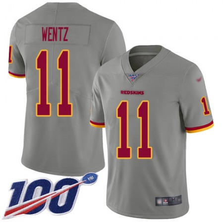 Nike Commanders #11 Carson Wentz Gray Youth Stitched NFL Limited Inverted Legend Jersey