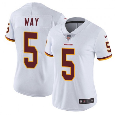 Nike Commanders #5 Tress Way White Women's Stitched NFL Vapor Untouchable Limited Jersey