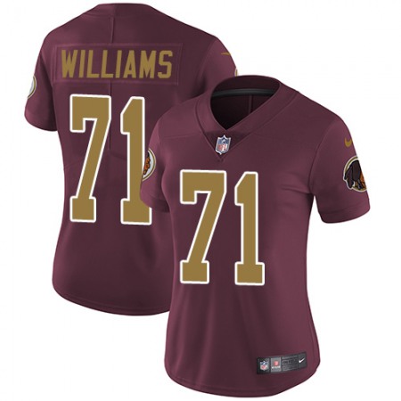 Nike Commanders #71 Trent Williams Burgundy Red Alternate Women's Stitched NFL Vapor Untouchable Limited Jersey