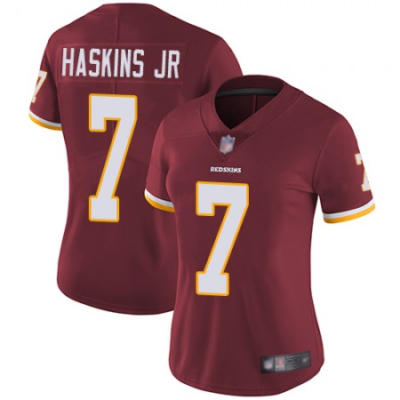 Nike Commanders #7 Dwayne Haskins Jr Burgundy Red Team Color Women's Stitched NFL Vapor Untouchable Limited Jersey