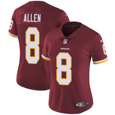 Nike Commanders #8 Kyle Allen Burgundy Red Team Color Women's Stitched NFL Vapor Untouchable Limited Jersey