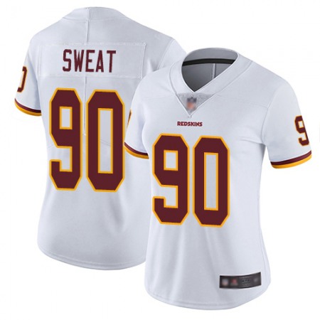 Nike Commanders #90 Montez Sweat White Women's Stitched NFL Vapor Untouchable Limited Jersey