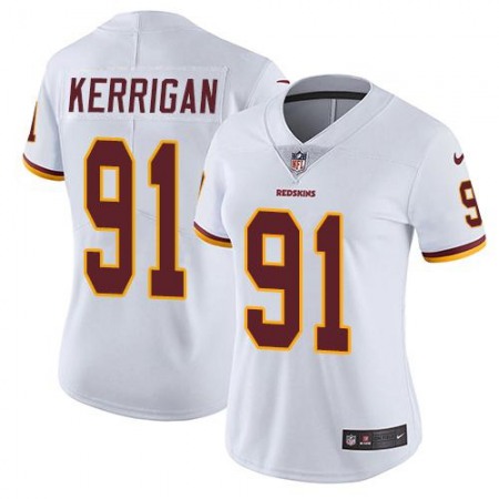 Nike Commanders #91 Ryan Kerrigan White Women's Stitched NFL Vapor Untouchable Limited Jersey