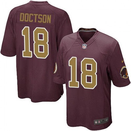 Nike Commanders #18 Josh Doctson Burgundy Red Alternate Youth Stitched NFL Elite Jersey