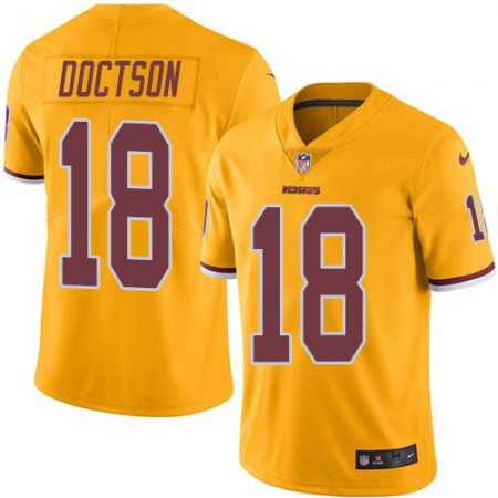 Nike Commanders #18 Josh Doctson Gold Youth Stitched NFL Limited Rush Jersey