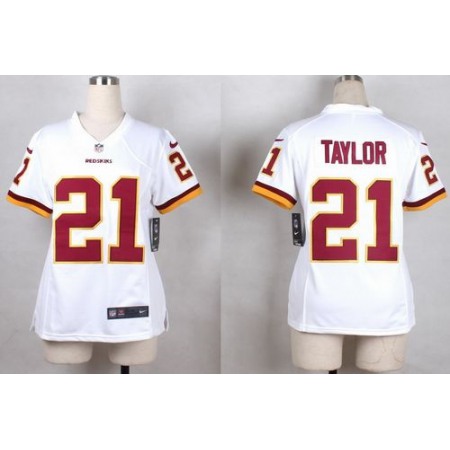 Nike Commanders #21 Sean Taylor White Youth Stitched NFL Elite Jersey