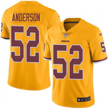 Nike Commanders #52 Ryan Anderson Gold Youth Stitched NFL Limited Rush Jersey