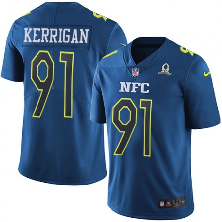 Nike Commanders #91 Ryan Kerrigan Navy Youth Stitched NFL Limited NFC 2017 Pro Bowl Jersey