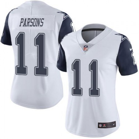 Nike Cowboys #11 Micah Parsons White Women's Stitched NFL Limited Rush Jersey