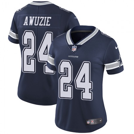 Nike Cowboys #24 Chidobe Awuzie Navy Blue Team Color Women's Stitched NFL Vapor Untouchable Limited Jersey