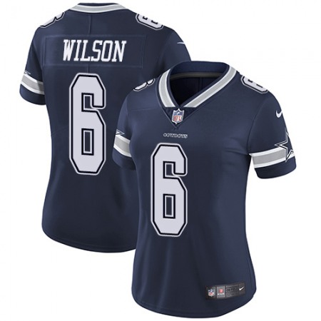 Nike Cowboys #6 Donovan Wilson Navy Blue Team Color Women's Stitched NFL Vapor Untouchable Limited Jersey