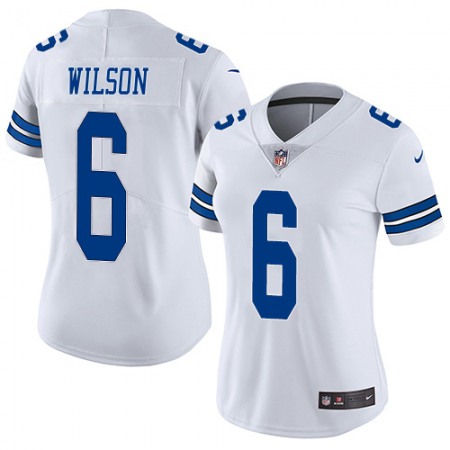 Nike Cowboys #6 Donovan Wilson White Women's Stitched NFL Vapor Untouchable Limited Jersey