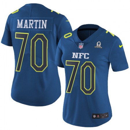 Nike Cowboys #70 Zack Martin Navy Women's Stitched NFL Limited NFC 2017 Pro Bowl Jersey