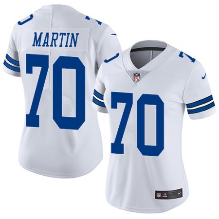 Nike Cowboys #70 Zack Martin White Women's Stitched NFL Vapor Untouchable Limited Jersey