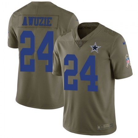 Nike Cowboys #24 Chidobe Awuzie Olive Youth Stitched NFL Limited 2017 Salute to Service Jersey