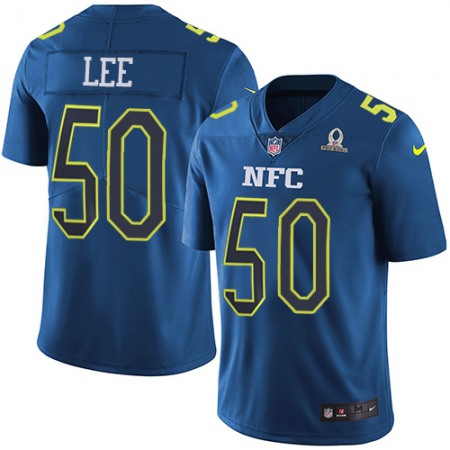 Nike Cowboys #50 Sean Lee Navy Youth Stitched NFL Limited NFC 2017 Pro Bowl Jersey