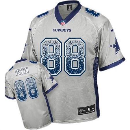 Nike Cowboys #88 Michael Irvin Grey Youth Stitched NFL Elite Drift Fashion Jersey