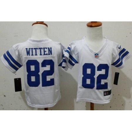 Toddler Nike Cowboys #82 Jason Witten White Stitched NFL Elite Jersey