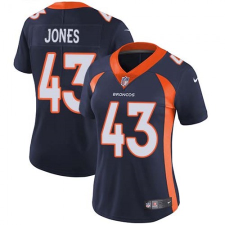 Nike Broncos #43 Joe Jones Navy Blue Alternate Women's Stitched NFL Vapor Untouchable Limited Jersey