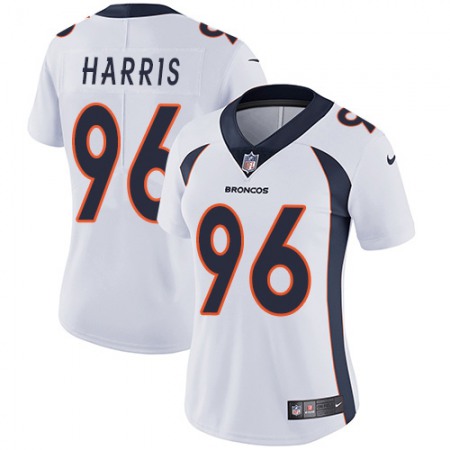 Nike Broncos #96 Shelby Harris White Women's Stitched NFL Vapor Untouchable Limited Jersey