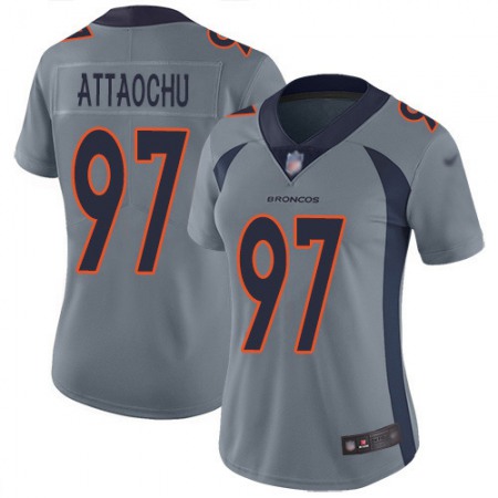 Nike Broncos #97 Jeremiah Attaochu Gray Women's Stitched NFL Limited Inverted Legend Jersey
