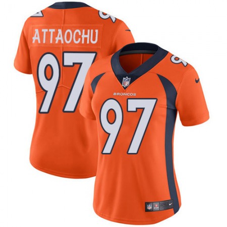 Nike Broncos #97 Jeremiah Attaochu Orange Team Color Women's Stitched NFL Vapor Untouchable Limited Jersey