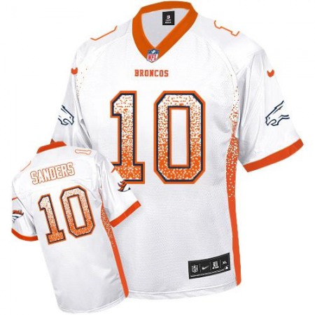 Nike Broncos #10 Emmanuel Sanders White Youth Stitched NFL Elite Drift Fashion Jersey