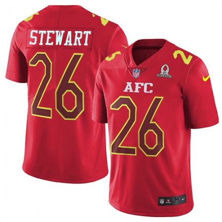 Nike Broncos #26 Darian Stewart Red Youth Stitched NFL Limited AFC 2017 Pro Bowl Jersey