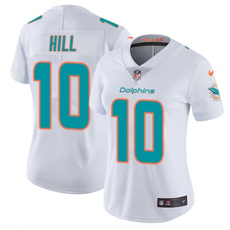 Nike Dolphins #10 Tyreek Hill White Women's Stitched NFL Vapor Untouchable Limited Jersey