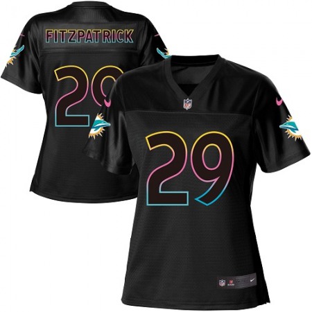 Nike Dolphins #29 Minkah Fitzpatrick Black Women's NFL Fashion Game Jersey