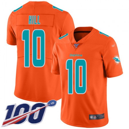 Nike Dolphins #10 Tyreek Hill Orange Youth Stitched NFL Limited Inverted Legend 100th Season Jersey