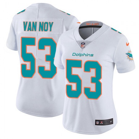 Nike Dolphins #53 Kyle Van Noy White Women's Stitched NFL Vapor Untouchable Limited Jersey