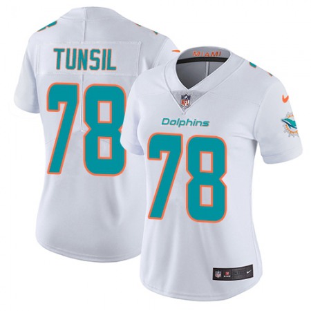 Nike Dolphins #78 Laremy Tunsil White Women's Stitched NFL Vapor Untouchable Limited Jersey