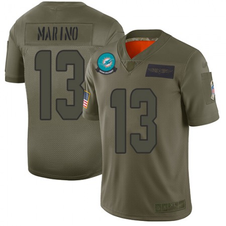 Nike Dolphins #13 Dan Marino Camo Youth Stitched NFL Limited 2019 Salute to Service Jersey