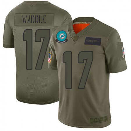 Nike Dolphins #17 Jaylen Waddle Camo Youth Stitched NFL Limited 2019 Salute To Service Jersey
