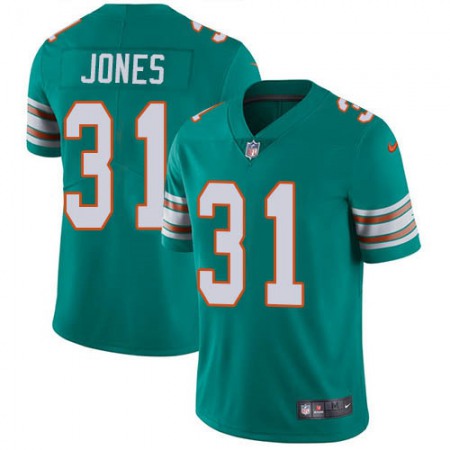 Nike Dolphins #31 Byron Jones Aqua Green Alternate Youth Stitched NFL Vapor Untouchable Limited Jersey