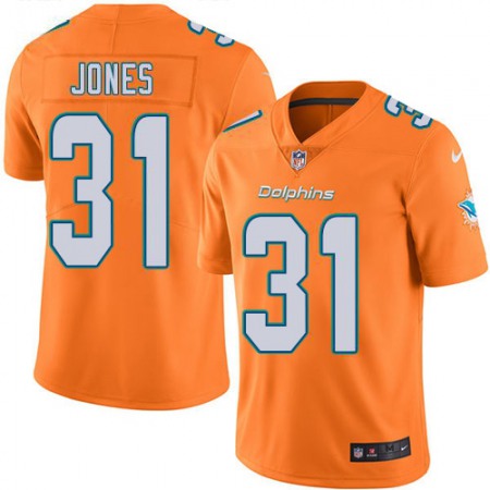 Nike Dolphins #31 Byron Jones Orange Green Youth Stitched NFL Limited Rush Jersey